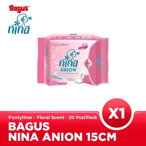 Bagus Nina Anion Pantyliner Floral Scent 15 cm 20's W-21243