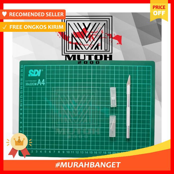 

A4 + Cutter Pen Sdi - Alat Pemotong Kertas - Cutting Mat