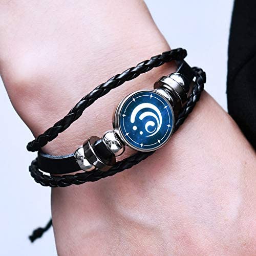 Gelang Tangan Desain Mata Dewa Thunder Fire Rock Ice Element Untuk Cosplay