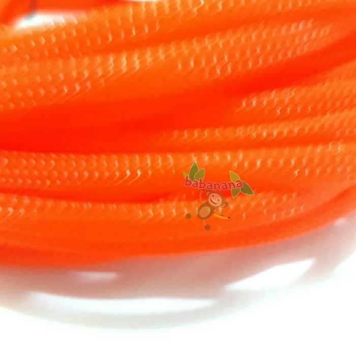 Pembungkus Kabel 8 mm Orange Cable Sleeve braided nylon