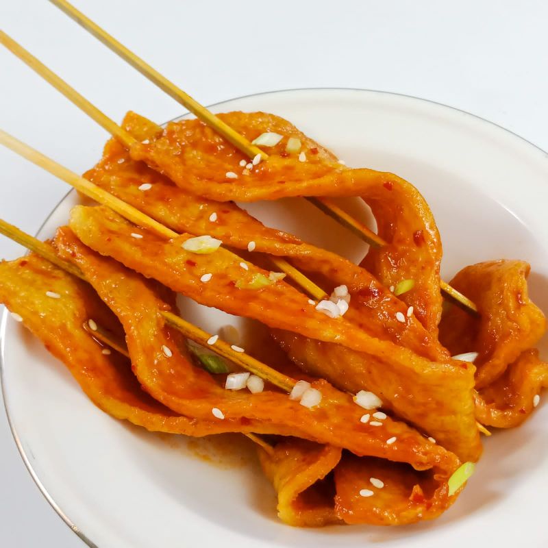 

Eomuk Odeng Oden with Korean Sauce (Korean Fishcake)