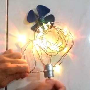 Lampu Layangan Dinamo Printer Fullset Siap Pasang Generator Listrik Mini