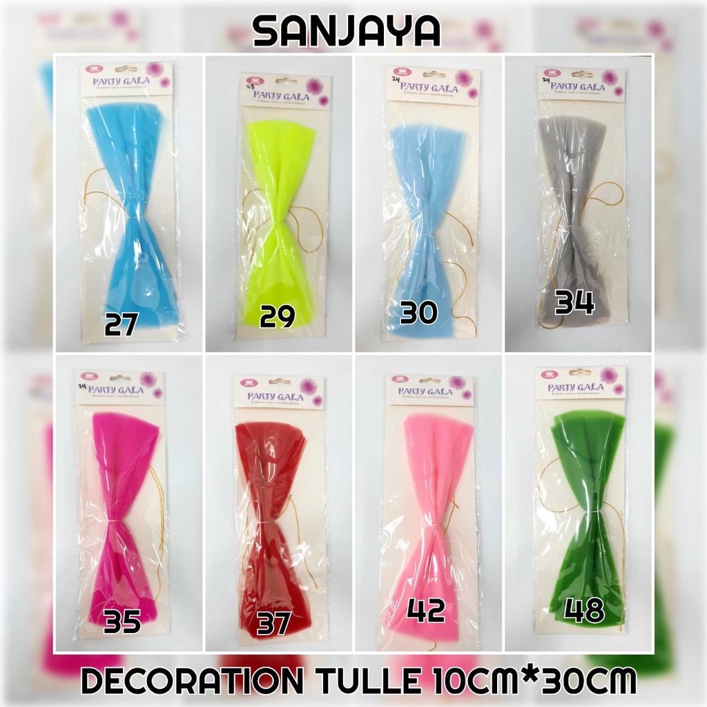 [1 Bungkus] Backdrop Tulle / Kain Tulle / Dekorasi Hiasan Pesta / Tirai Dekorasi / Dekorasi Pernikahan / Decoration Tulle 10Cm*30Cm