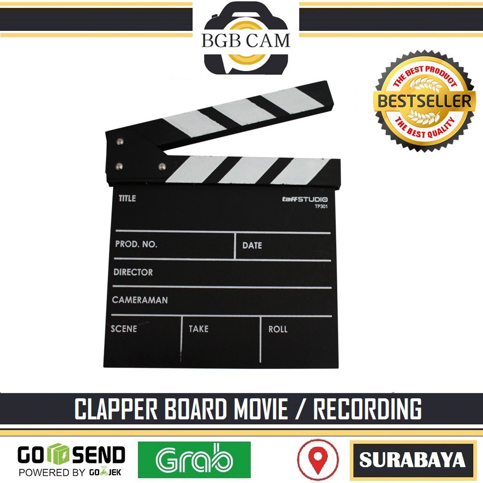 Clapper Board / Papan Clapper Pencatat Video / movie Recording