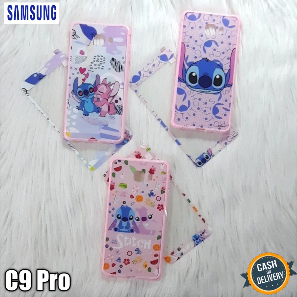 Casing Hp Samsung C9 Pro Case Anticrack Gambar + Tempered Glass