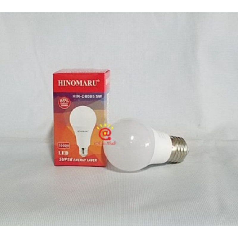 Bulb Led 5 Watt / Bolam Led / Bohlam LED 5 Watt Putih Kuning Warm White Hinomaru