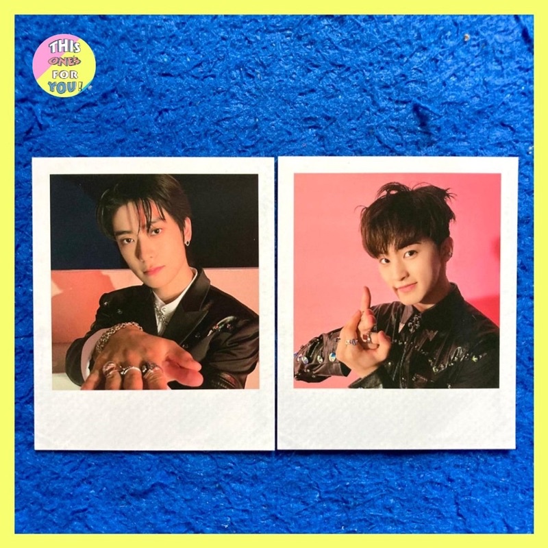 [READY] JAEHYUN MARK NCT 127 OFFICIAL POLAROID POLA PC FROM STICKER MD GLOW IN THE DARK GITD STICKER