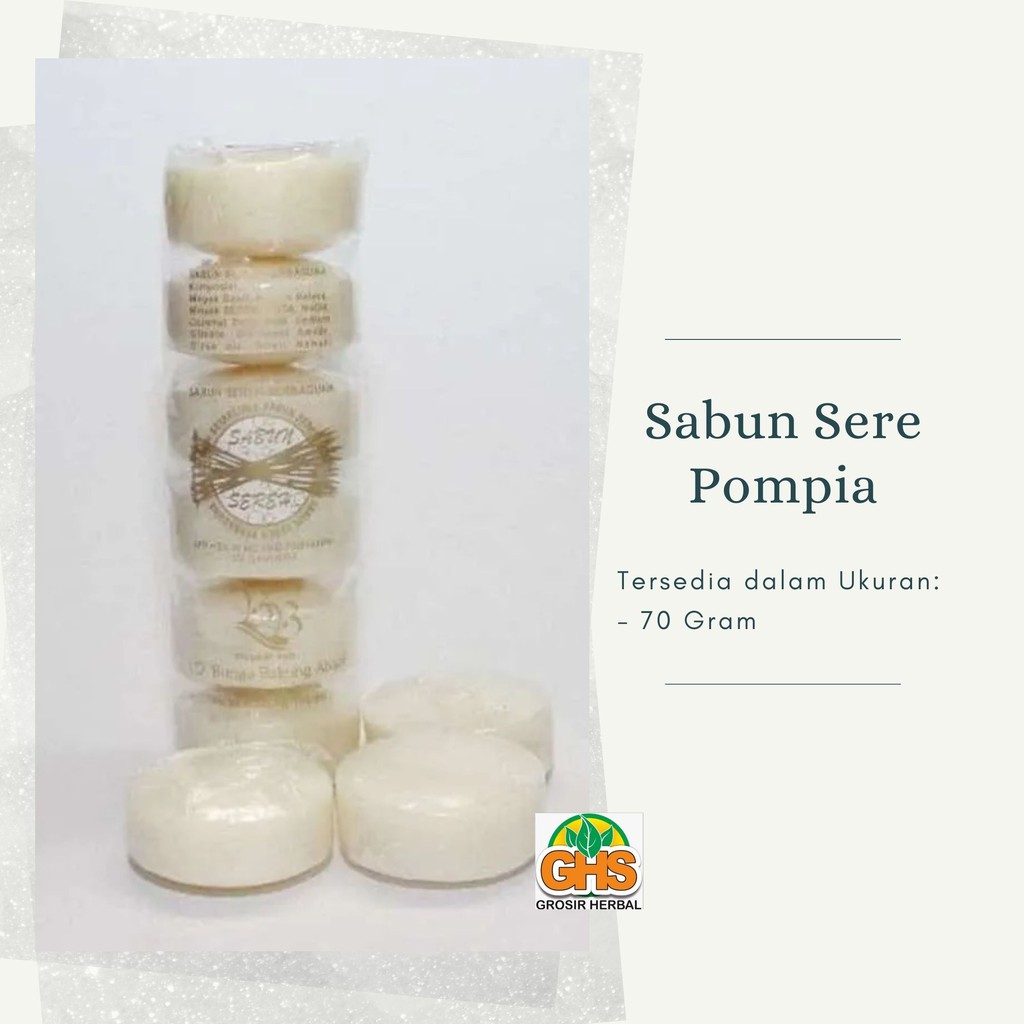 Sabun Sere Pompia - Sabun Badan dan Wajah - Sabun Biang keringat - Hilangkan Flek Flek Hitam - Mengo