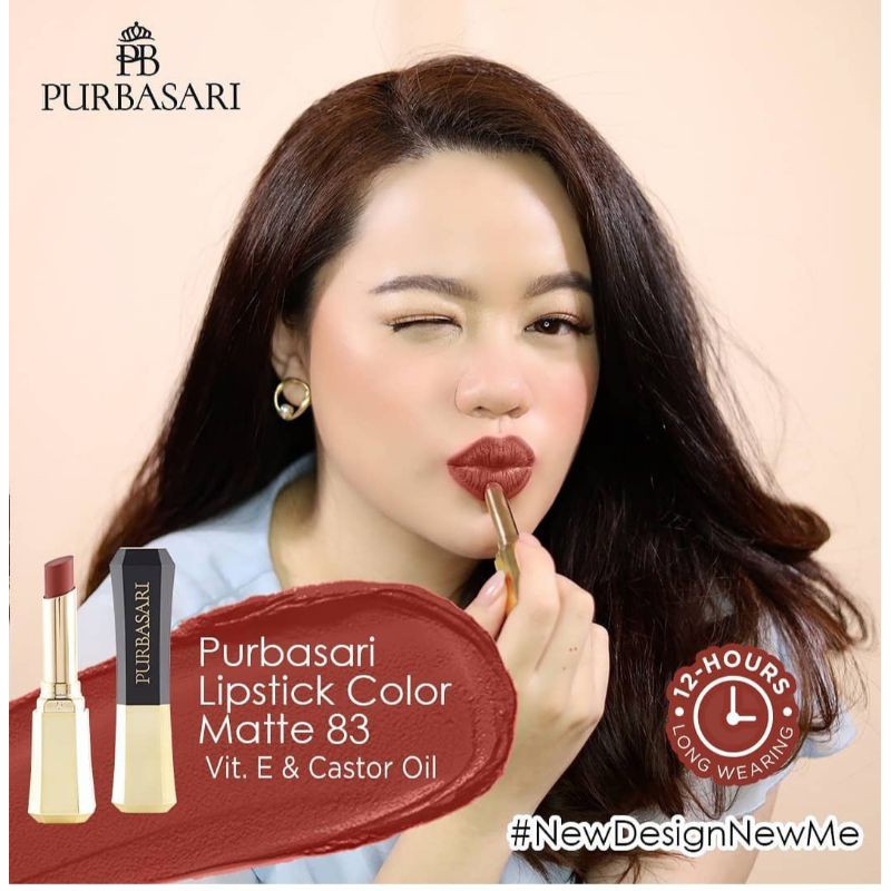 Purbasari lipstik color matte 83(new)