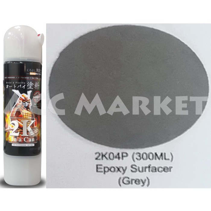 Pilox Samurai Pilok Pylox Abu Epoxy Surfacer Grey 2k04p