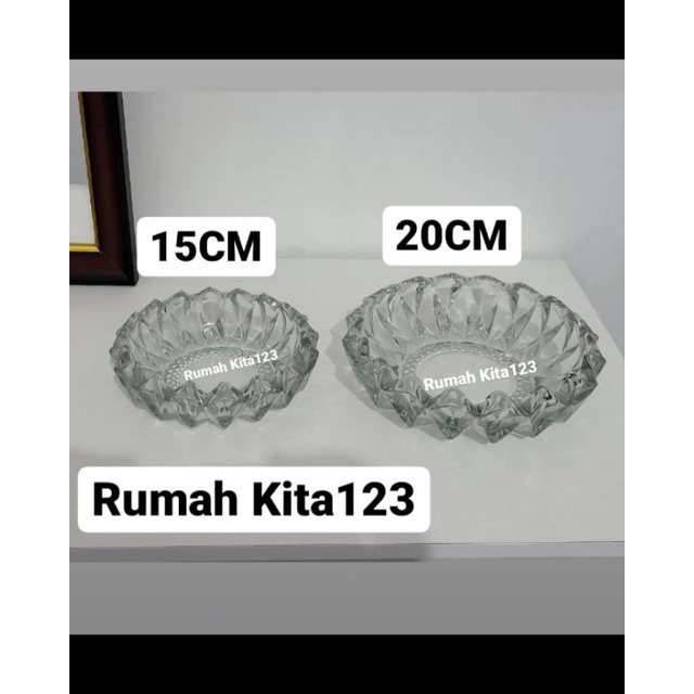 Jual Asbak Kaca Jumbo Besar Cm Dan Cm Asbak Beling Besar Shopee Indonesia