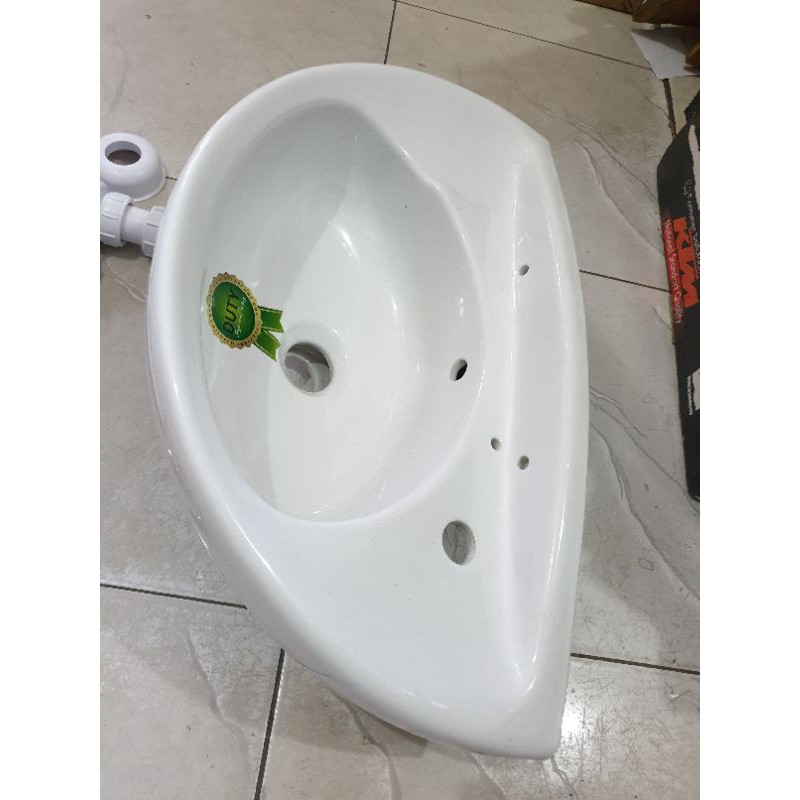 wastafel keramik cuci tangan duty paket lengkap