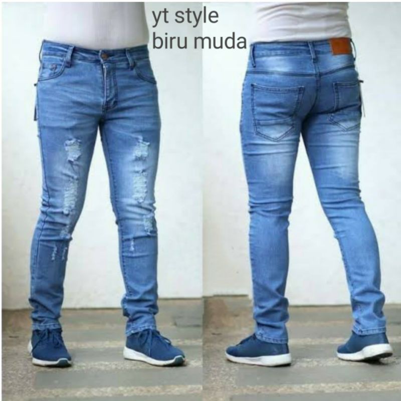 celana jeans pria | celana jeans pria sobek