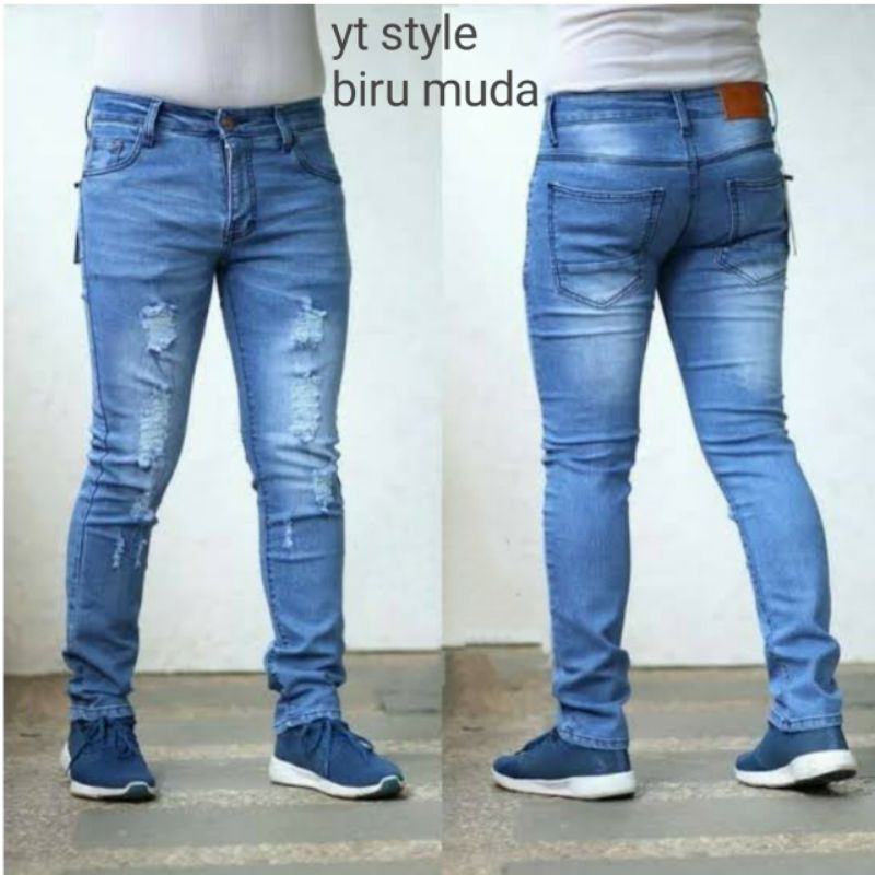 celana jeans pria | celana jeans pria sobek