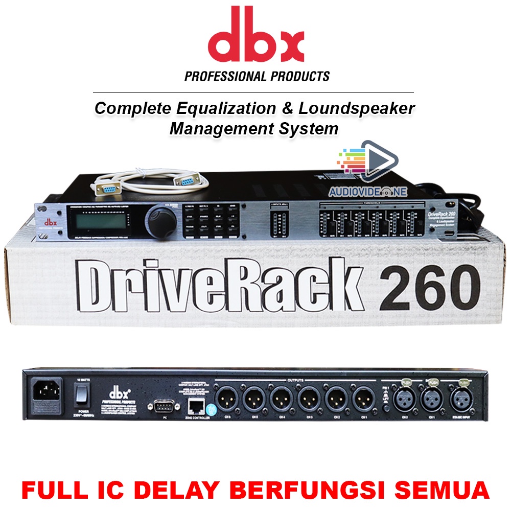 DriveRack DBX 260 Mangement Speaker Full IC Berfungsi Deprak Loundspeaker