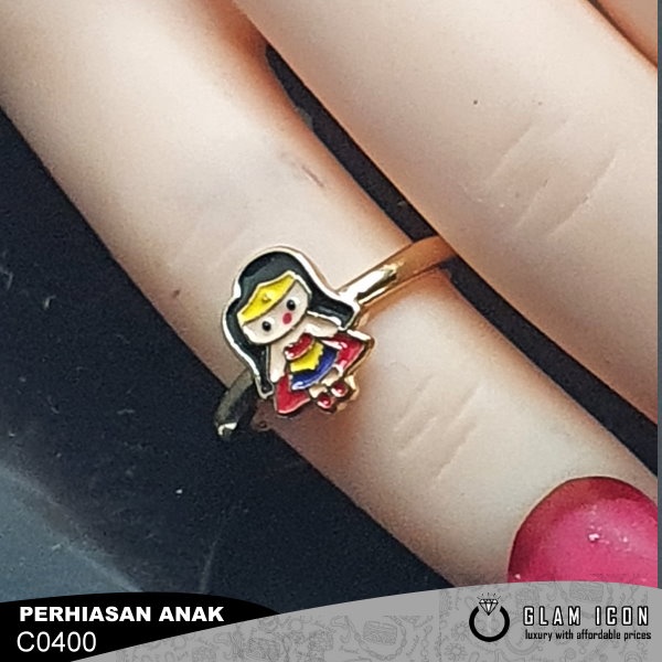 Cincin anak karakter Little Wonwoman CAG C0400