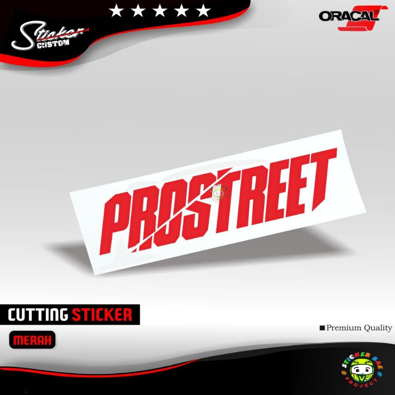 sticker bodi motor sticker cutting prostreet 1 warna