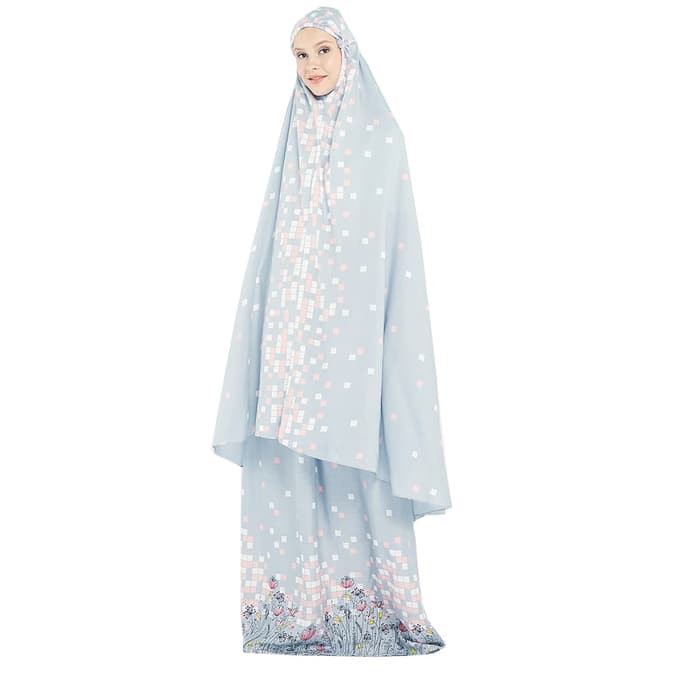 Mukena Tazkia Rayon African Lily Grey