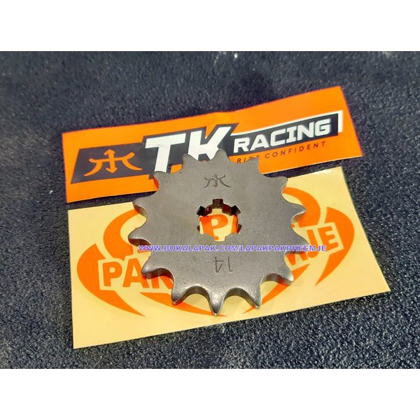 GEAR DEPAN 428 14 TK RACING SATRIA 2 TAK SATRIA HIU SATRIA RU TORNADO TK RACING GER DEPAN  428 14