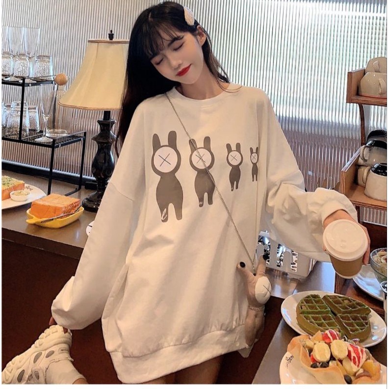 METHOD SQUID OBLONG SWEATER WANITA KOREAN | SWEATER MURAH | CREWNECK KEKINIAN