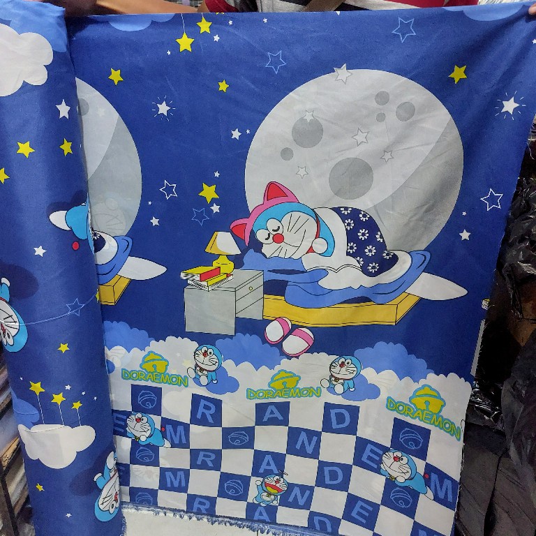 Bahan Kain Sprei Meteran Katun Microtex Disperse Motif Anak