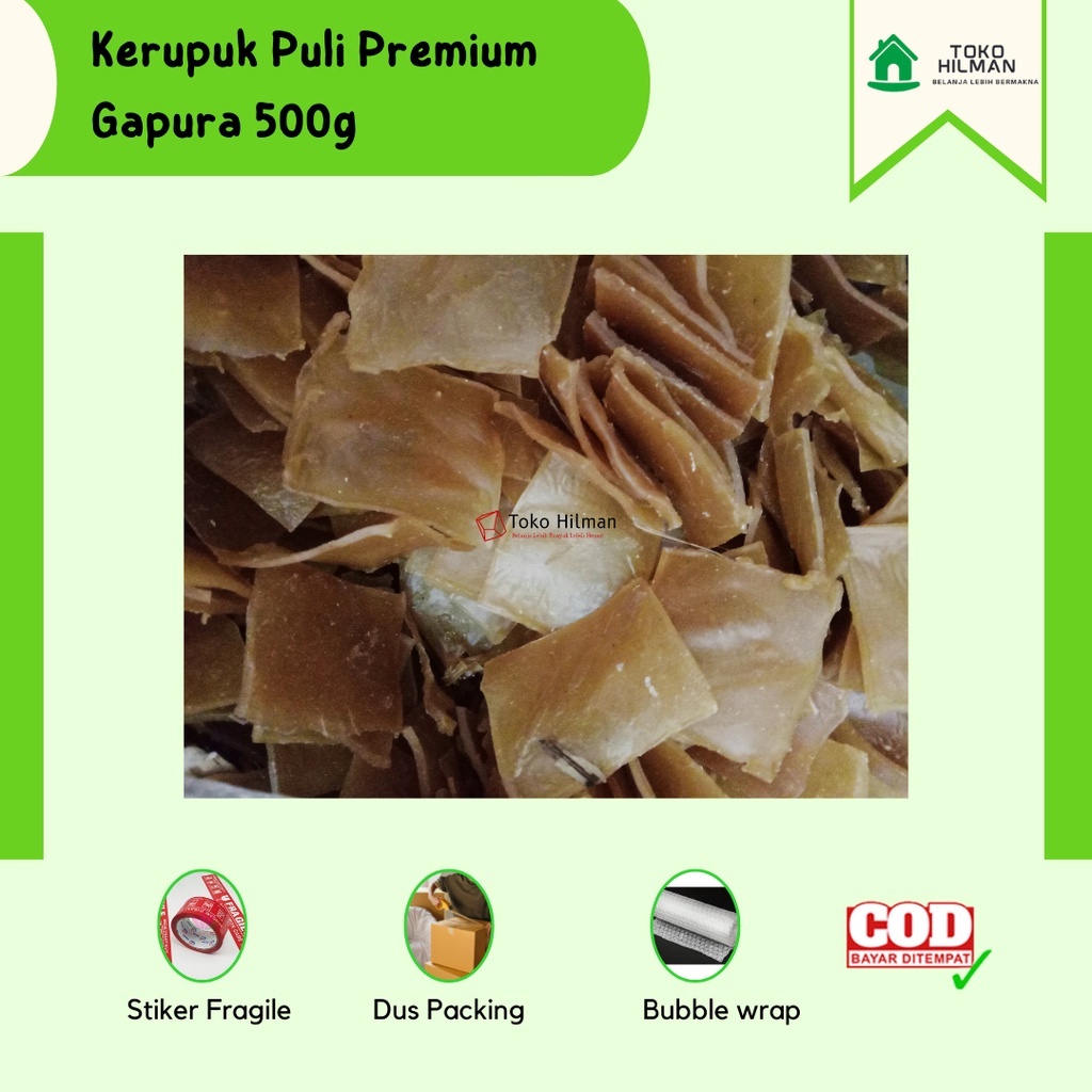 

Kerupuk Puli Ikan Krupuk Poli Bawang Mentah 500g Cemilan Mentah Khas Madura Makanan Ringan