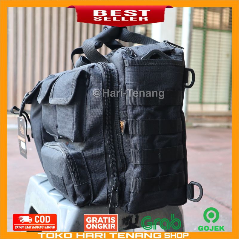 TAS SELEMPANG 305 HITAM TAS LEPTOP IMPORT