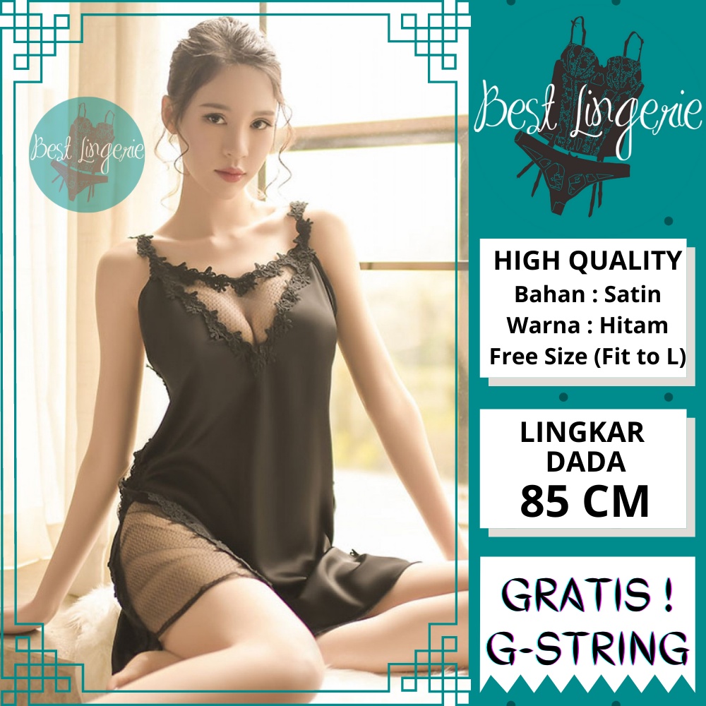 Baju Pakaian Tidur Wanita Set Piyama Kimono Daster Dress Dewasa Dalam Sexy Seksi Lingerie Haram Baha