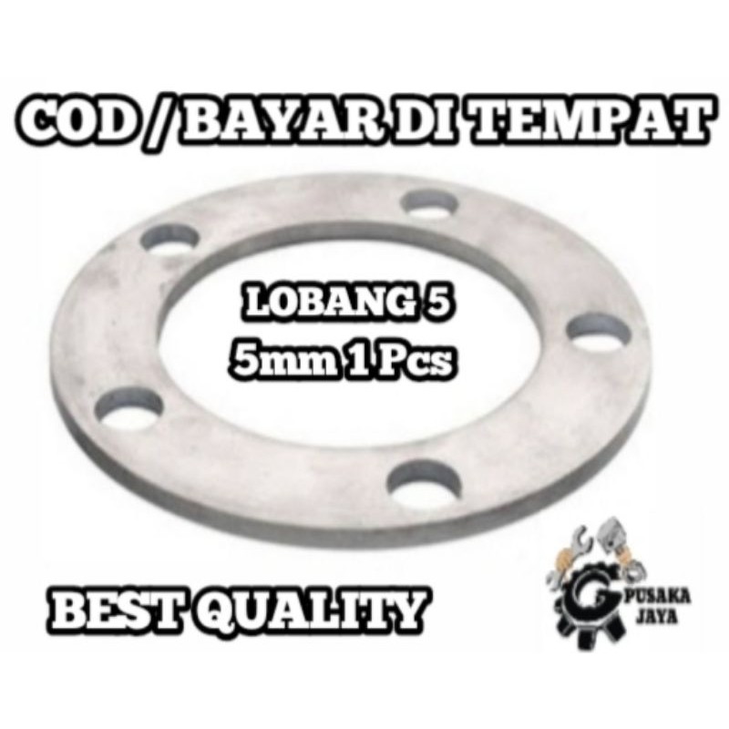 Spacer / Spiser Velg Mobil Lobang 5 ukuran 5 mm (1pcs)