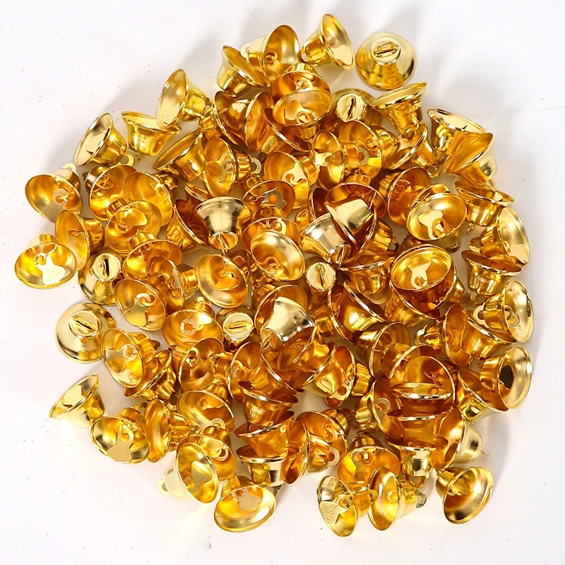 10pcs Liontin Lonceng Natal Bahan Metal Ukuran 2cm Untuk Dekorasi Rumah Handmade
