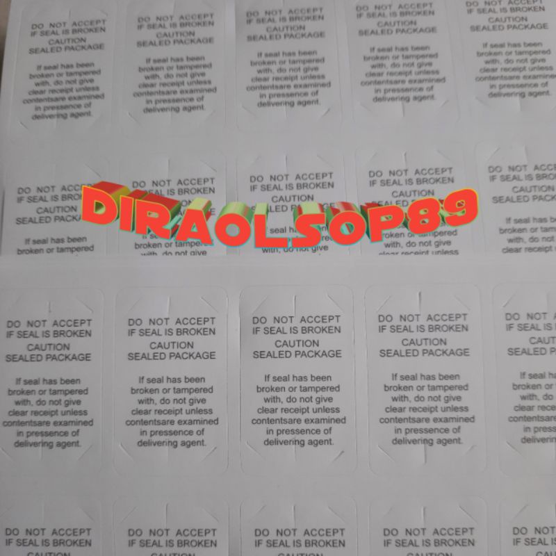 

stiker segel oppo original