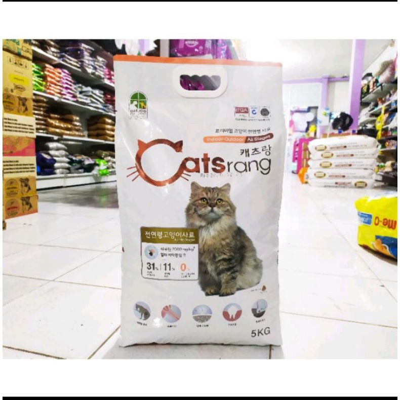 makanan kucing Catsrang all stage 5kg/makanan kucing catsrang fraspack