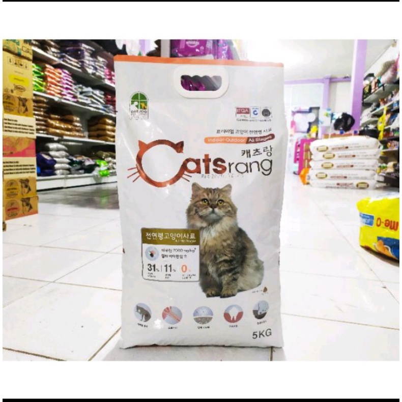 makanan kucing Catsrang all stage 5kg/makanan kucing catsrang fraspack