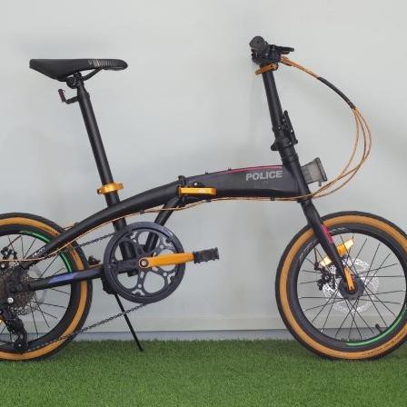 Sepeda Lipat Element Police Milan 16 Inch 8 Speed - Hitam Kunestlestore