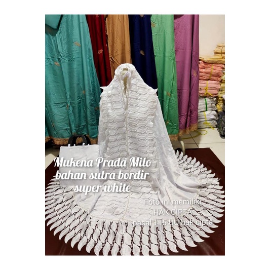 mukena sutra prada/mukena dewasa/mukena prada/mukena mewah