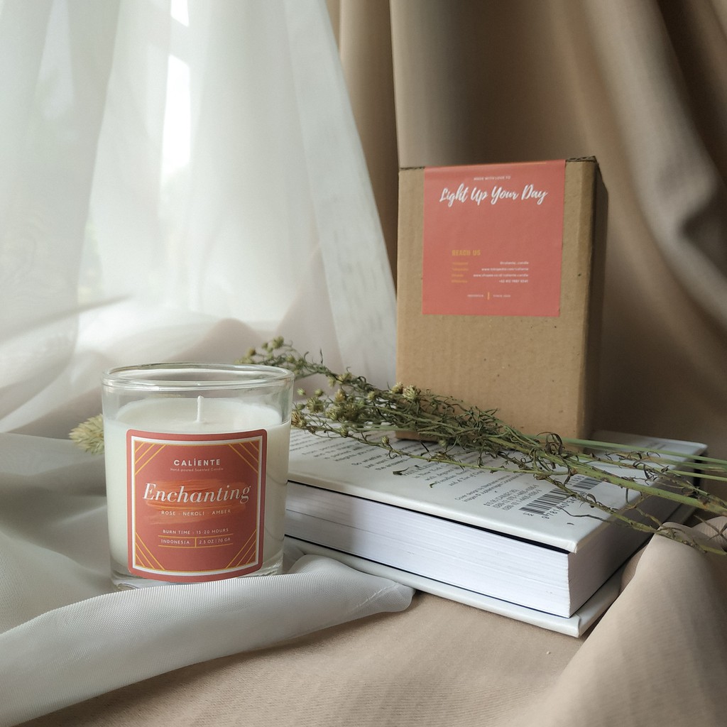 Caliente - Small Size 70gr | 100% Soywax Candle | Scented Candle | Lilin Aromaterapi