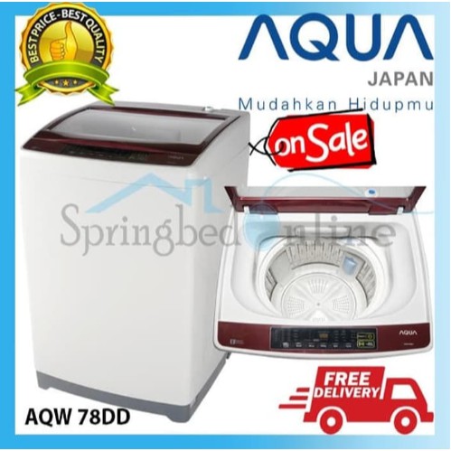 Mesin Cuci 1 Tabung 7KG by Aqua - AQW 78 DD Garansi Resmi