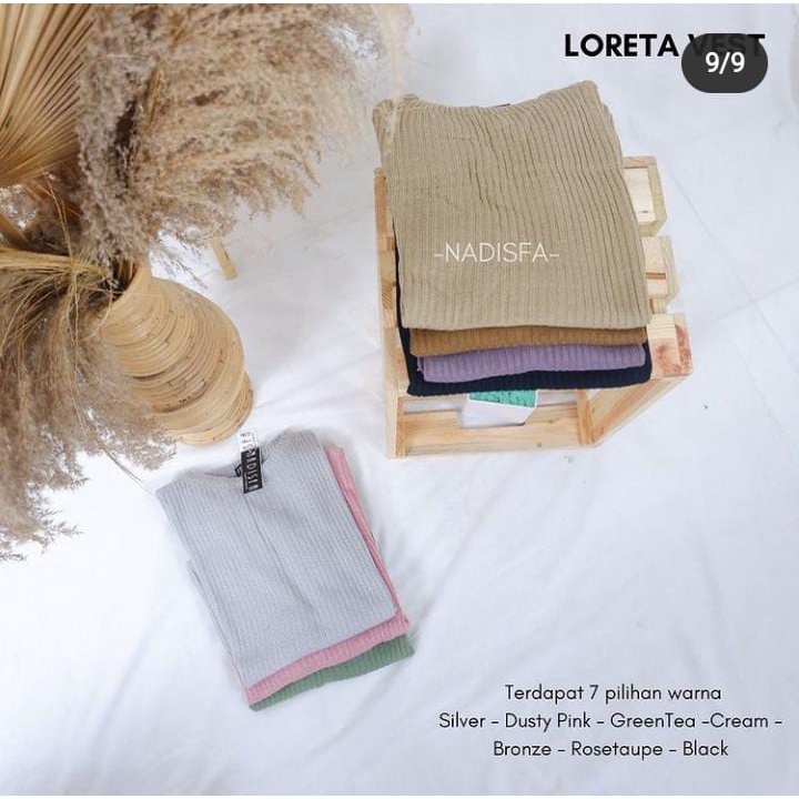 LORETA VEST RAJUT POLOS