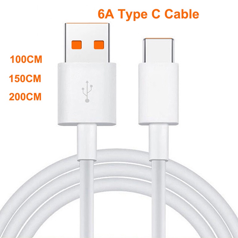 Kabel Charger Pd Tipe C Fast Charging 0.3m / 1m / 1.5m / 2m 6a