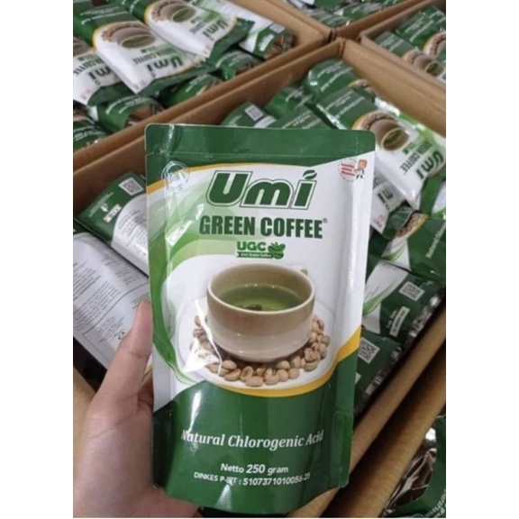 

Umi green cofee Original100% 2 bungkus Free Botol Cantik