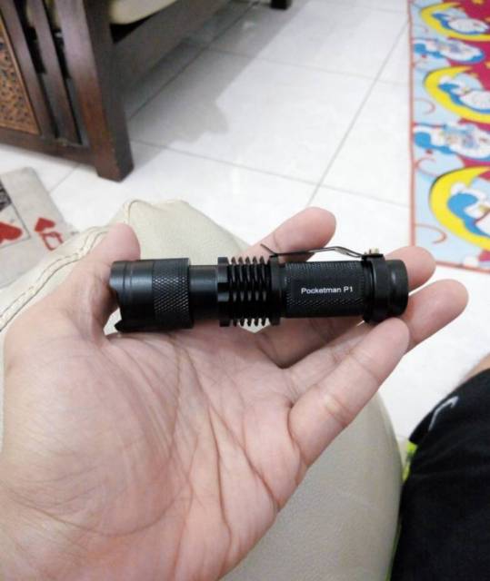 Senter Police LED Senter mini Pocketman LED Flashlight 2000 Lumens waterproof