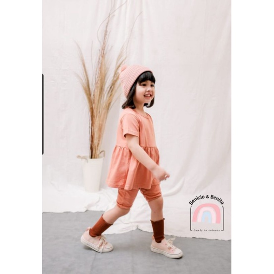 Setelan Baju Anak Bayi 3 bulan-4 tahun bahan Kaos