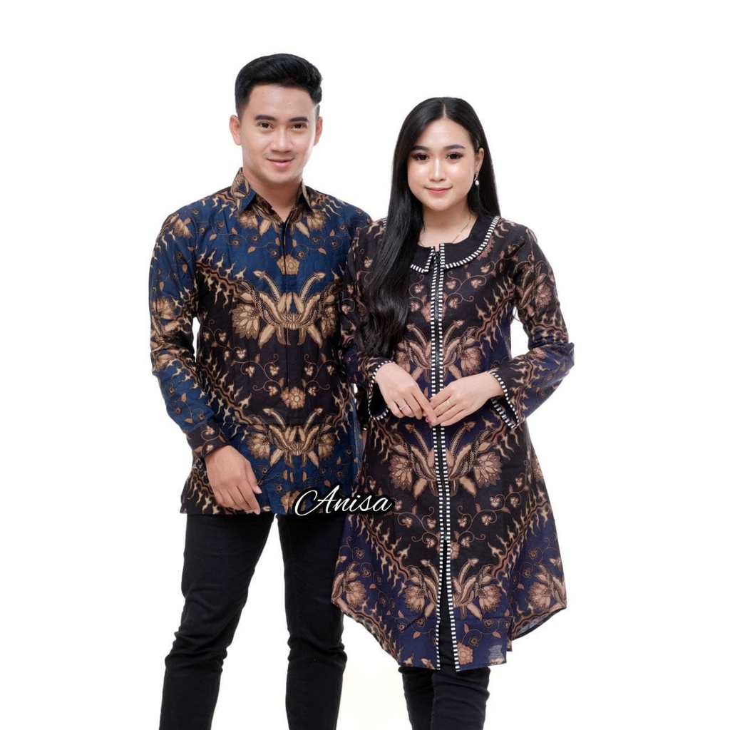cod/bayarditempat - baju couple - Sarimbit pasangan - kemeja batik - tunik batik - seragam batik - B