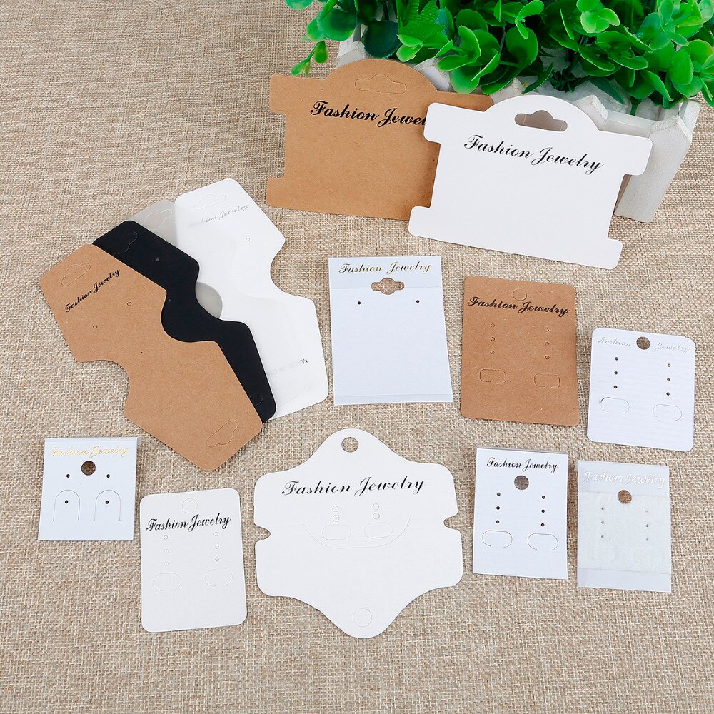 100pcs Kartu Display Perhiasan Anting