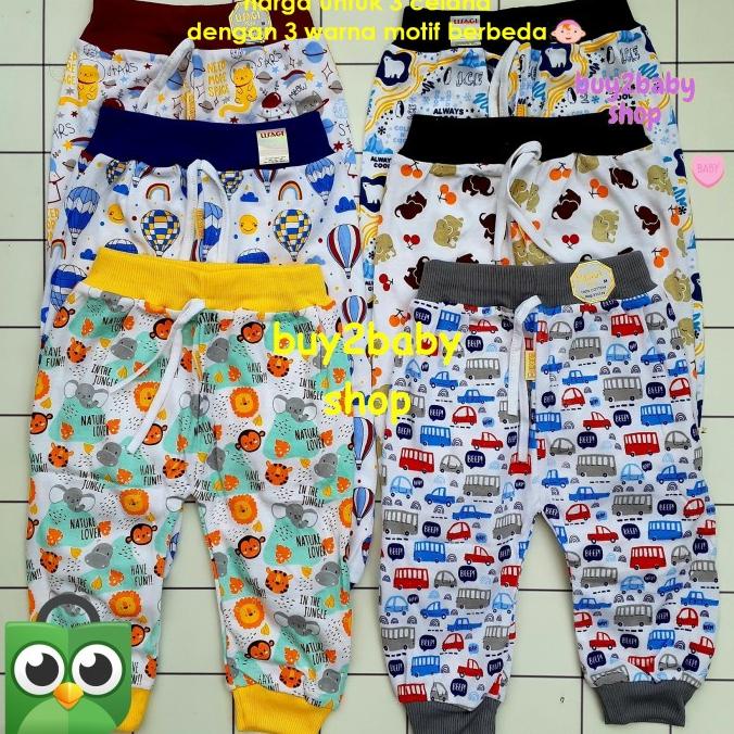 Celana panjang anak model boxer fullcolor motif USAGI age 1-3 THN 3PCS Termurah Terbaru