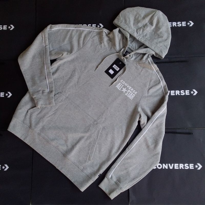 Jaket Hoodie Converse All Star Grey Original