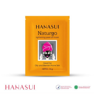 Hanasui Naturgo Peel Off Mask Black BPOM / Hanasui Naturgo / Masker Lumpur Lightening / Anti Aging Mask 100% Original