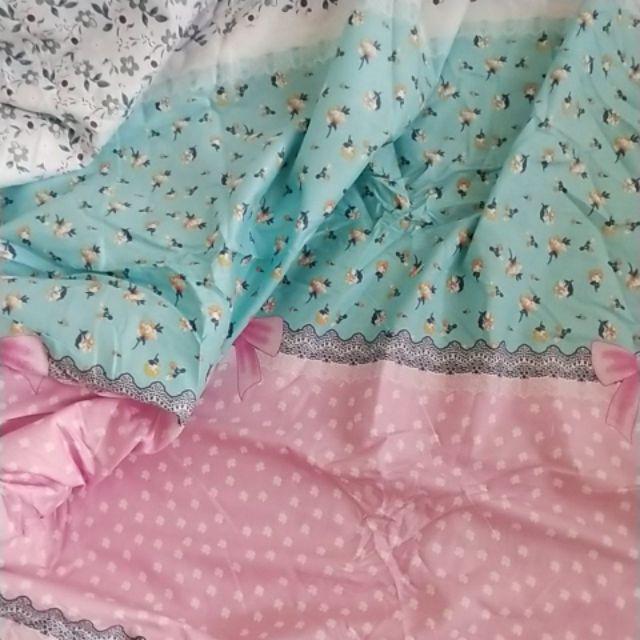 Pevita / Kain Sprei Meteran Bahan Katun Lokal Motif Star