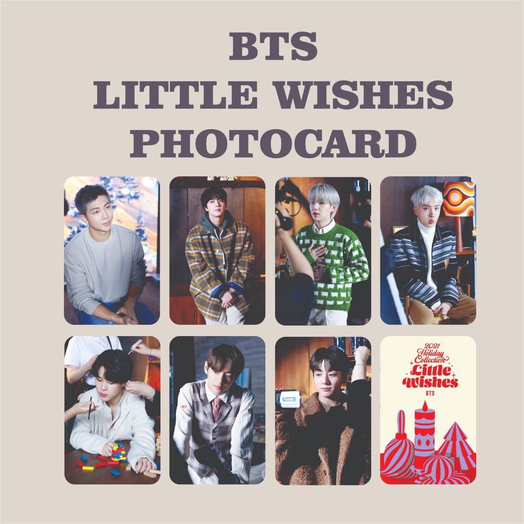 BTS LITTLE WISHES HOLIDAY 2021 PHOTOCARD