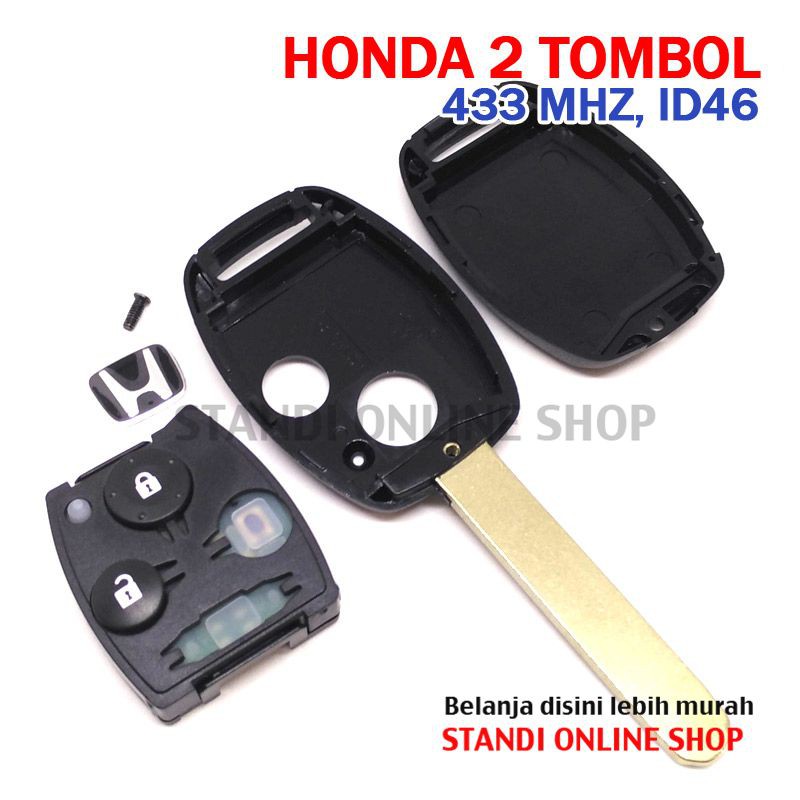 Remote Kunci Chip Transponder Remote PCB Honda 2T Brio Mobilio CR-V